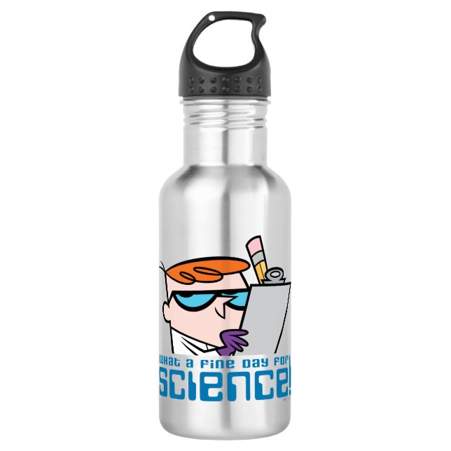 Dexter - What A Fine Day For Science! 532 Ml Water Bottle (Front)