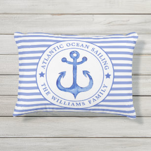 D'extérieur Bleu bleu marine Coussin extérieur personnalisé