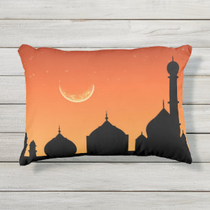 D'extérieur Ciel du soir de la mosquée Silhouette - Coussin ex
