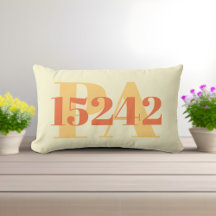 Code postal et emplacement de l'État Coussin jaune
