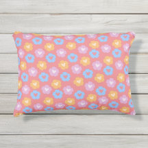 Coussin d'accentuation des fleurs pastel