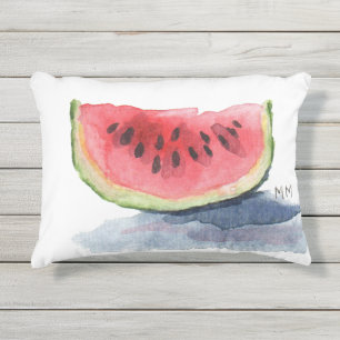 D'extérieur Coussin d'aquarelle de pastèque