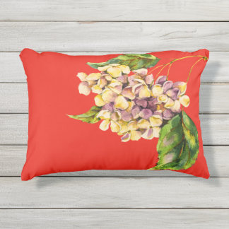 D'extérieur Coussin de bouquet de Crimson et de Geranium