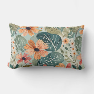 D'extérieur Coussin de jardin fleuri inspiré des années 50
