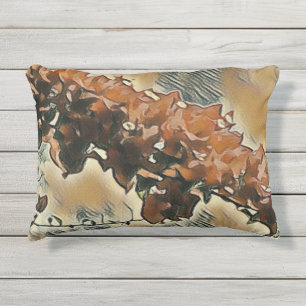 D'extérieur Coussin de jeté en art de rosier