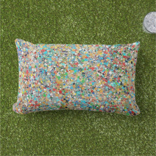 D'extérieur Coussin de jetée lombaire extérieur Confetti