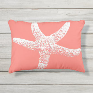 D'extérieur Coussin extérieur d'accent d'étoiles de mer roses