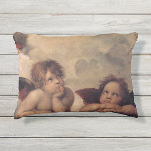 D'extérieur Coussin extérieur de beaux-arts d'anges de