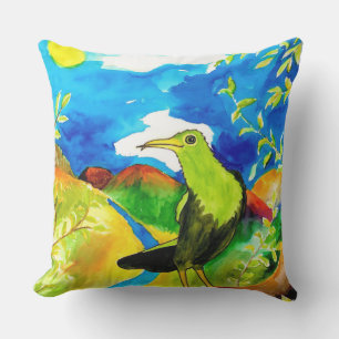 D'extérieur Coussin extérieur d'oiseaux tropicaux