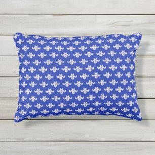 D'EXTÉRIEUR COUSSIN EXTÉRIEUR EN TRICOT BLEU SCANDIA