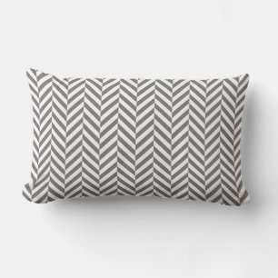 D'extérieur Coussin extérieur   Motif gris Herringbone