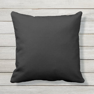 D'extérieur Coussin extérieur noir couleur solide