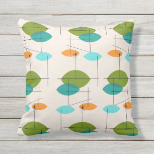 D'extérieur Coussin extérieur Retro Atomic Mobile Motif