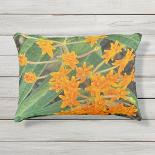 D'extérieur Coussin Fleur sauvage orange