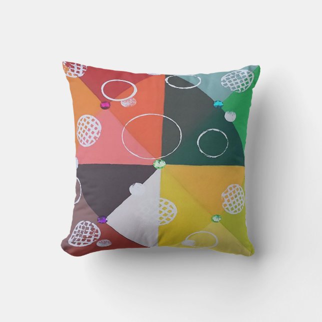 D'extérieur Coussin incrusté de bijoux de patio (Recto)