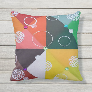 D'extérieur Coussin incrusté de bijoux de patio