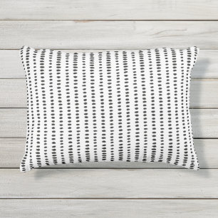 D'extérieur Coussin noir et blanc d'abrégé sur de motif