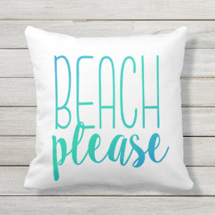 D'extérieur De la plage coussin d'Ombre de turquoise svp  