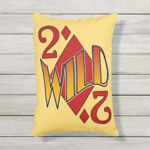 D'extérieur Deuces Wild 2 of Diamonds Jouer Coussin de carte