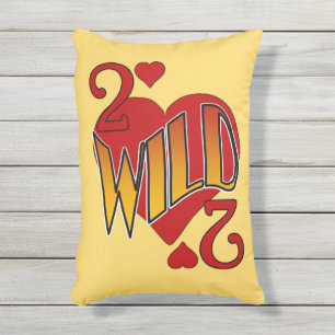 D'extérieur Deuces Wild 2 of Hearts Jeu Coussin de carte