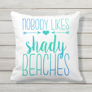 D'extérieur Personne n'aime le coussin louche de turquoise des