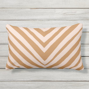 D'extérieur terracotta rayée chevron et coussin extérieur ro