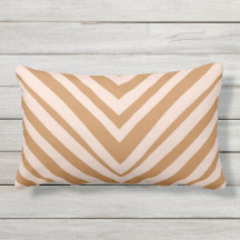 terracotta rayée chevron et coussin extérieur rose