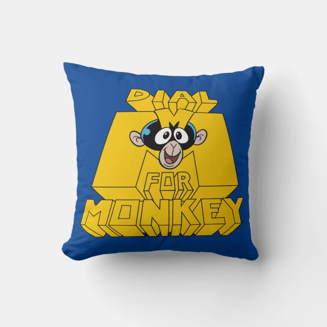 Dexter's Laboratory - Dial M For Monkey Throw Pillow (Front)