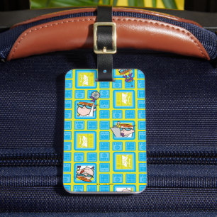 Dexter's Laboratory Experiments Pattern Luggage Tag