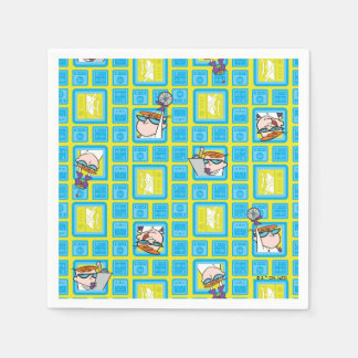 Dexter's Laboratory Experiments Pattern Napkin