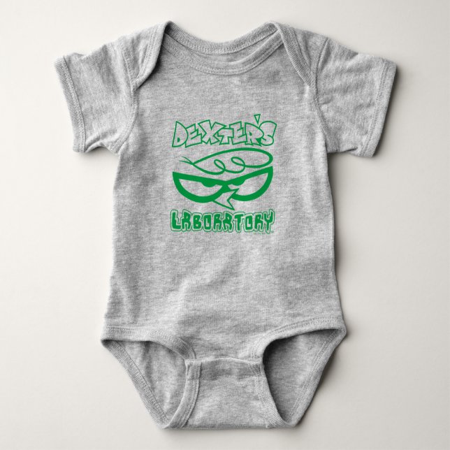 Dexter's Laboratory Face Logo Baby Bodysuit (Front)