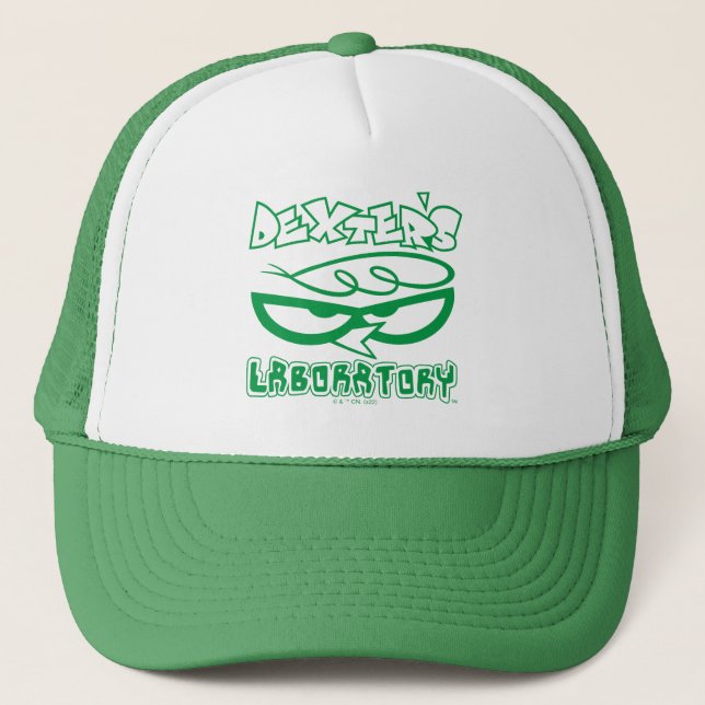Dexter's Laboratory Face Logo Trucker Hat (Front)