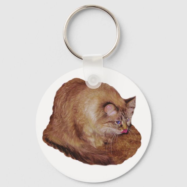 Dezi's Kitty Raspberry keychain (Front)