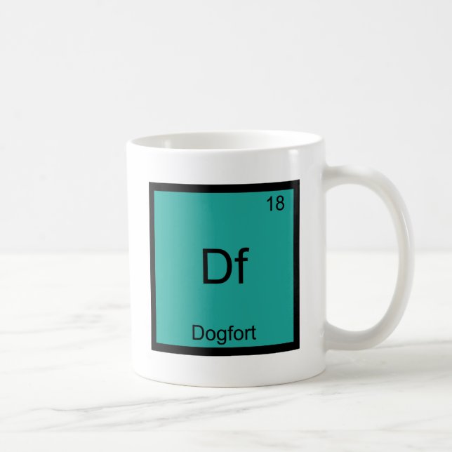 Df - Dogfort Funny Element Chemistry Symbol Tee Coffee Mug (Right)