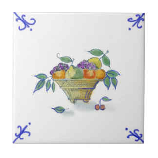 DFB01 Delft Fruit Basket Design Ceramic Tile