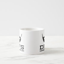 DFS white espresso mug