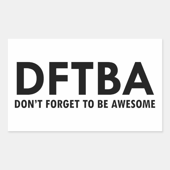 DFTBA STICKER (Front)