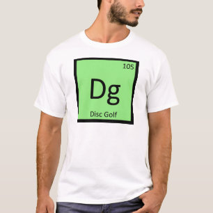 Dg - Disc Golf Sports Chemistry Element Symbol T-Shirt