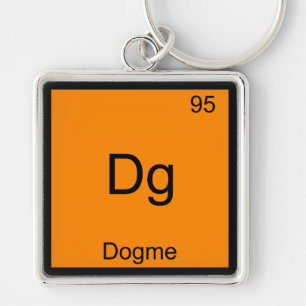 Dg - Dogme 95 Funny Chemistry Element Symbol Tee Keychain