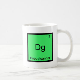Dg - Doppelganger Funny Chemistry Element Symbol Coffee Mug
