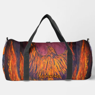DG Paintings Fire Phoenix Duffle Bag