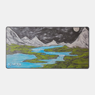 DG Paintings Mystic Moon Valley Desk Mat