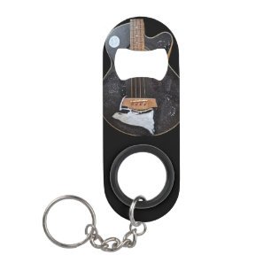 DG Paintings Reaper Bass Guitar Keychain Bottle Opener