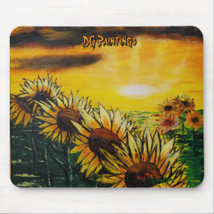 DG Paintings Sunflower Fields Mouse Pad