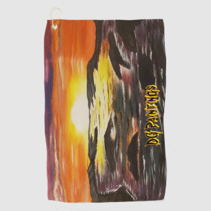 DG Paintings VIbrant Sunrise Golf Towel