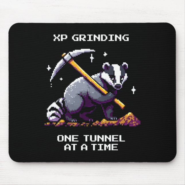 Dger Tunnel Pixel Gamer Style  Mouse Pad (Front)