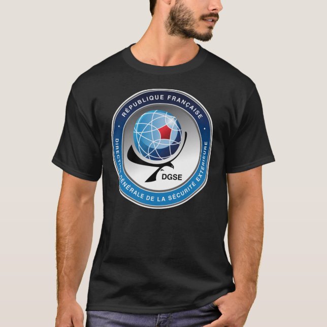 DGSE SERVICE DE RENSEIGNEMENT FRANÇAIS T-shirt cla (Devant)