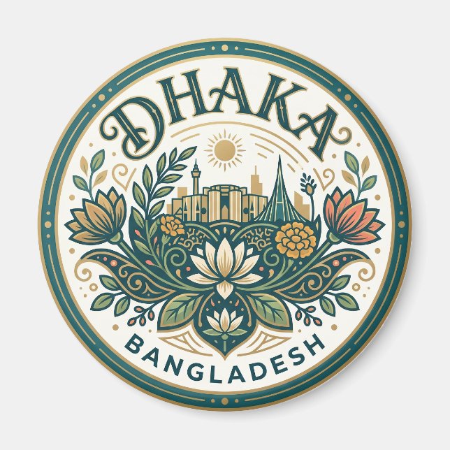 Dhaka Bangladesh Magnet (Front)