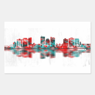 Dhaka Bangladesh Skyline Sticker