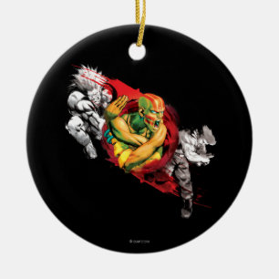 Dhalsim, Blanka & Guile Ceramic Ornament
